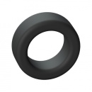 Pierścień na penisa Cool Ring Black Onyx - miękki, elastyczny płynny silikon, uniwersalny obwód dopasowujący się do nasady prąci - 1