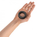 Pierścień na penisa Cool Ring Black Onyx - miękki, elastyczny płynny silikon, uniwersalny obwód dopasowujący się do nasady prąci - 4