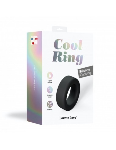 Pierścień na penisa Cool Ring - Black Onyx - Pierścienie erekcyjne niewibrujące - 5