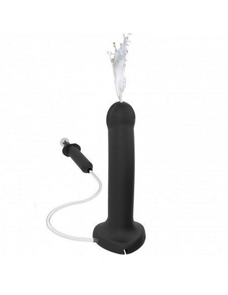 SQUIRTING CUM DILDO SEMI-REALISTE BLACK - L - WITH CREAMY - Dilda realistyczne - 4