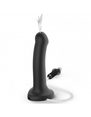 SQUIRTING CUM DILDO SEMI-REALISTE BLACK - L - WITH CREAMY - Dilda realistyczne - 5
