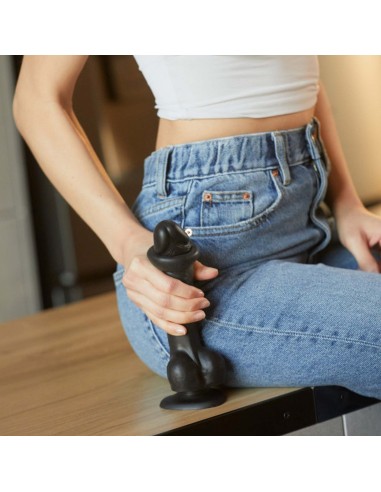 SLIDING SKIN REALISTIC DILDO BLACK XXL - Dilda realistyczne - 6