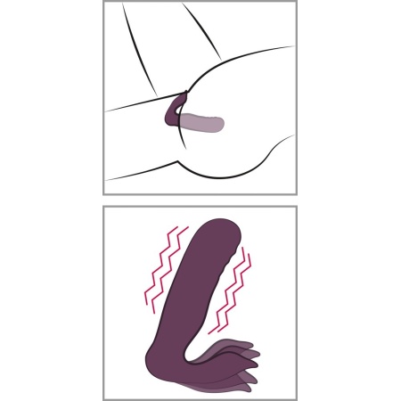RC Shaking Panty Vibe – Stymulator do majtek z pilotem, wkładka 11,5 cm, długość całkowita 13,6 cm, silikon, 10 trybów - 2