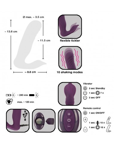 Javida RC Shaking Panty Vibe - Wibratory Punktu G - 3