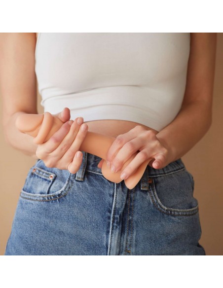 SLIDING SKIN REALISTIC DILDO VANILLA M - Dilda realistyczne - 6