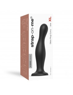 DILDO PLUG CURVY BLACK - XL - Dilda silikonowe - 1