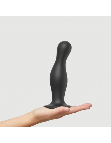 DILDO PLUG CURVY BLACK - XL - Dilda silikonowe - 6