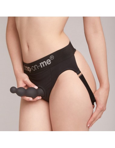 DILDO PLUG BEADS BLACK - S - Dilda silikonowe - 2