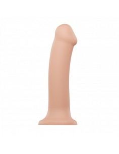 SEMI-REALISTIC DUAL DENSITY BENDABLE DILDO VANILLA - XL - Dilda silikonowe - 1