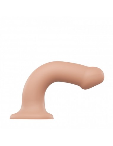 SEMI-REALISTIC DUAL DENSITY BENDABLE DILDO VANILLA - L - Dilda silikonowe - 5