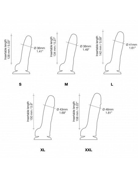 SLIDING SKIN REALISTIC DILDO FUSHIA M - Dilda realistyczne - 7