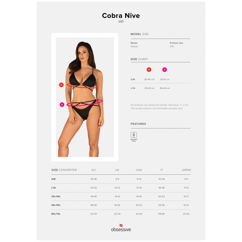 Cobra Nive komplet 2-częściowy czarny - 7