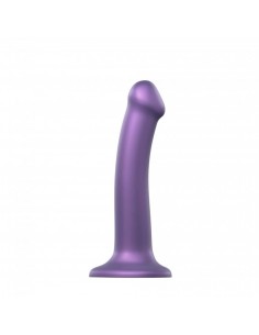 MONO DENSITY DILDO METALLIC PURPLE - M - SHINE - Dilda silikonowe - 1