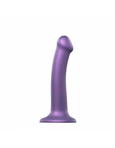 MONO DENSITY DILDO METALLIC PURPLE - M - SHINE - Dilda silikonowe - 1