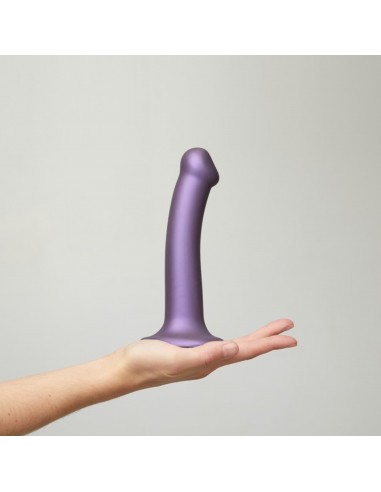 MONO DENSITY DILDO METALLIC PURPLE - M - SHINE - Dilda silikonowe - 4