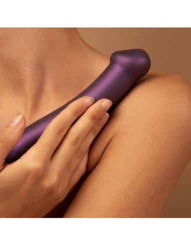 MONO DENSITY DILDO METALLIC PURPLE - M - SHINE - Dilda silikonowe - 6