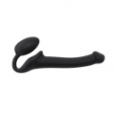 Semi-Realistic Bendable Strap-On Black - S - 2
