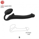 Semi-Realistic Bendable Strap-On Black - S - 6