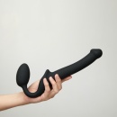 Semi-Realistic Bendable Strap-On Black - S - 7