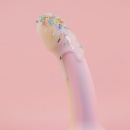 Dildo silikonowe Dildolls Fantasia z podstawą ssącą i efektem świecenia w ciemności - 17,6 cm - 4