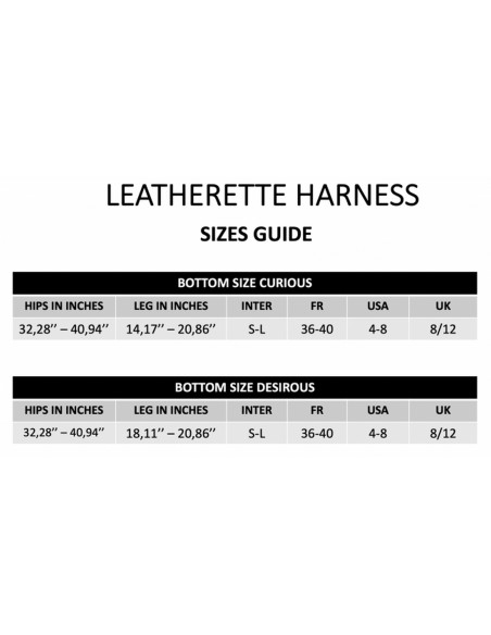 Leatherette Harness Curious - Uprzęże Strapon - 11