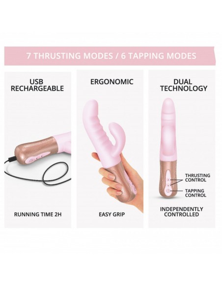 Sassy Bunny - Baby Pink - Wibratory Króliczki - 4