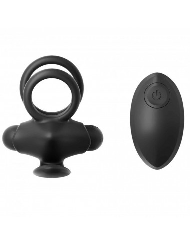 Mr & Mrs Vibe - Black Onyx - Pierścienie erekcyjne wibrujące - 3