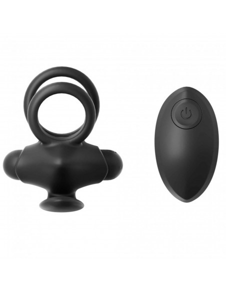 Mr & Mrs Vibe - Black Onyx - Pierścienie erekcyjne wibrujące - 3