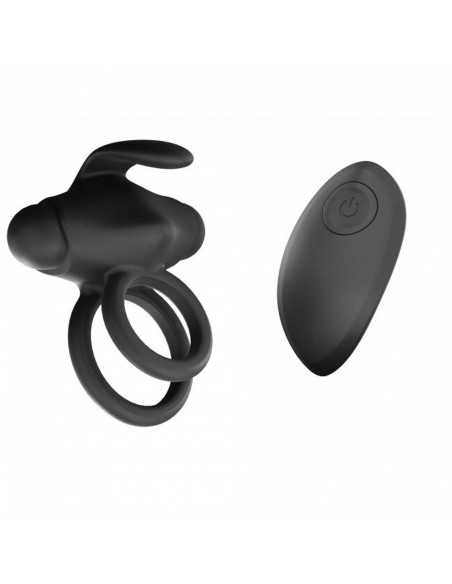 Mr & Mrs Vibe - Black Onyx - Pierścienie erekcyjne wibrujące - 4