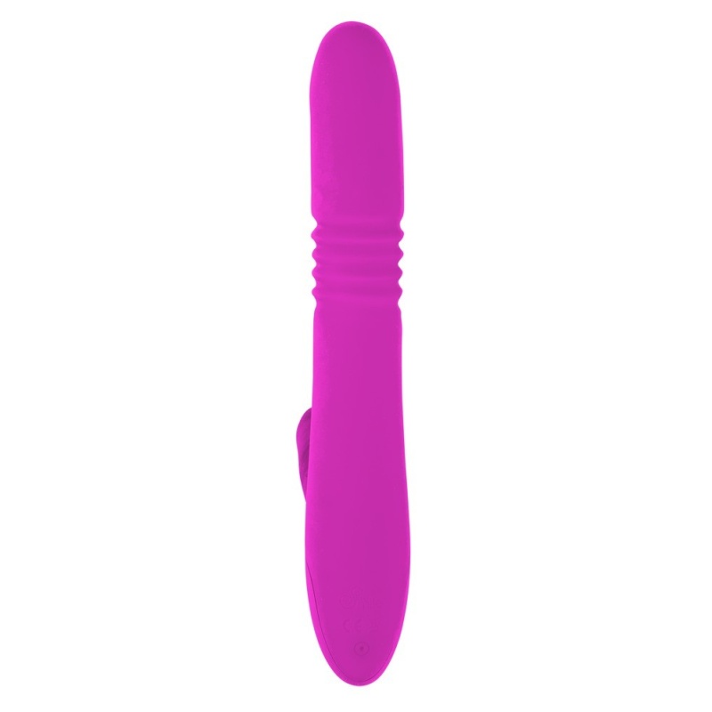 Wibrator królik Thrusting Pearl Rabbit z 2 silnikami, funkcją pchnięcia i rotującymi kulkami, 24,8–26 cm - 5
