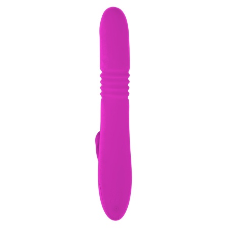 Wibrator królik Thrusting Pearl Rabbit z 2 silnikami, funkcją pchnięcia i rotującymi kulkami, 24,8–26 cm - 5