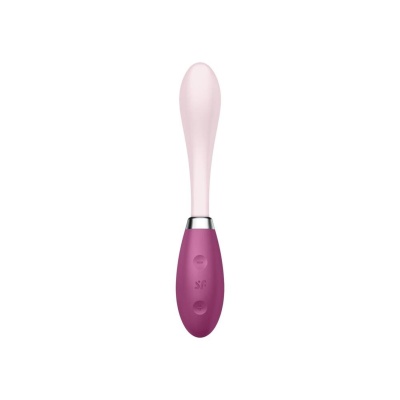 Wibrator Satisfyer G-Spot Flex 3 (Red) - elastyczna szyjka, 2 silniki, 19,5 cm - 1