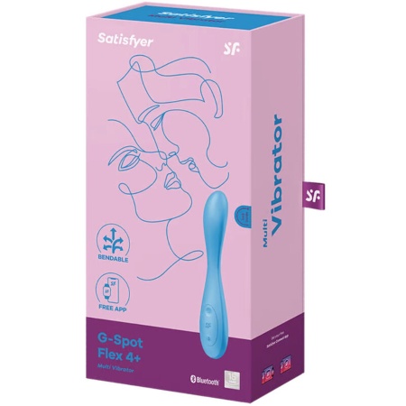 Wibrator G-Spot Flex 4 Connect App - elastyczny stymulator punktu G z regulowanym kątem nachylenia, długość 19,5 cm - 4
