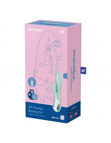 Air Pump Bunny 5 Connect App Mint - Wibratory Króliczki - 8