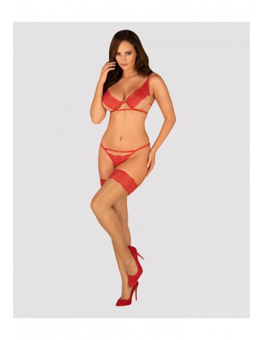 Mellania komplet czerwony  S/M - Komplety bielizny erotycznej - 3