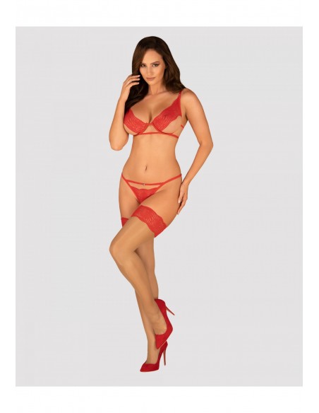 Mellania komplet czerwony  S/M - Komplety bielizny erotycznej - 3