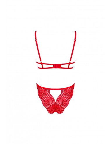 Mellania komplet czerwony  S/M - Komplety bielizny erotycznej - 5