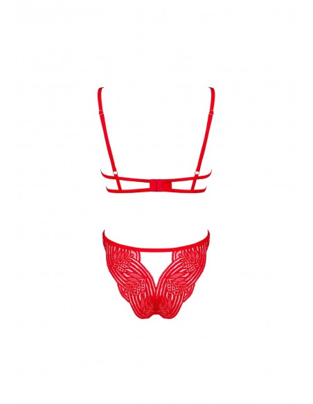 Mellania komplet czerwony  S/M - Komplety bielizny erotycznej - 5