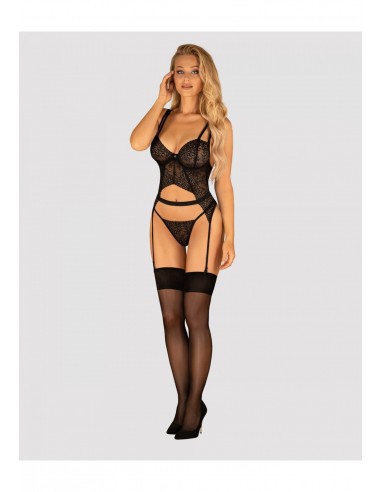 Yaskana gorset czarny  M/L - Komplety bielizny erotycznej - 3