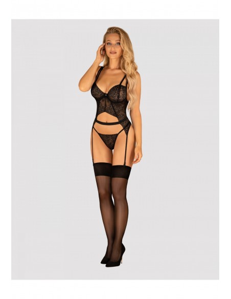 Yaskana gorset czarny  M/L - Komplety bielizny erotycznej - 3