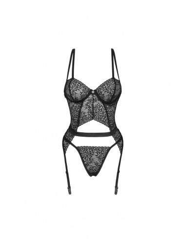 Yaskana gorset czarny  M/L - Komplety bielizny erotycznej - 6