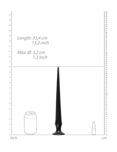 Ass Spike Dildo - 33 cm - Black - Ogromne Korki Analne XXL - 4