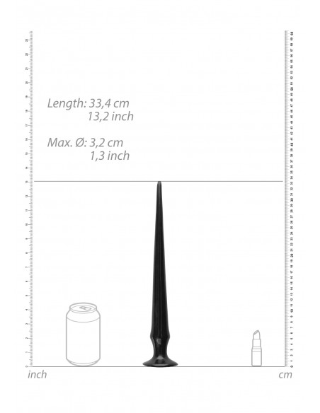Ass Spike Dildo - 33 cm - Black - Ogromne Korki Analne XXL - 4