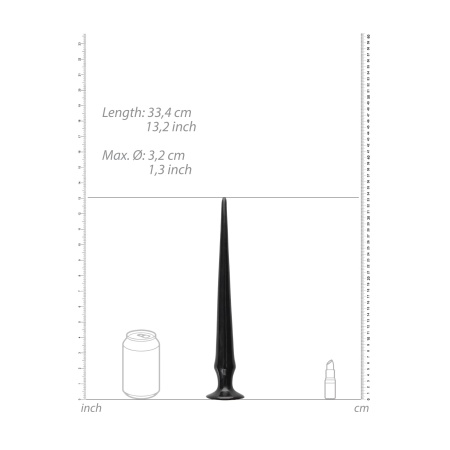 Ass Spike Duże - 33 Cm - Black - 4