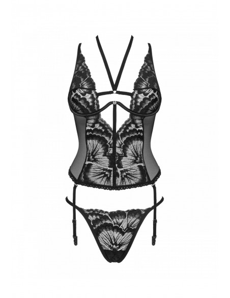 Alessya gorset czarny  XS/S - Komplety bielizny erotycznej - 5