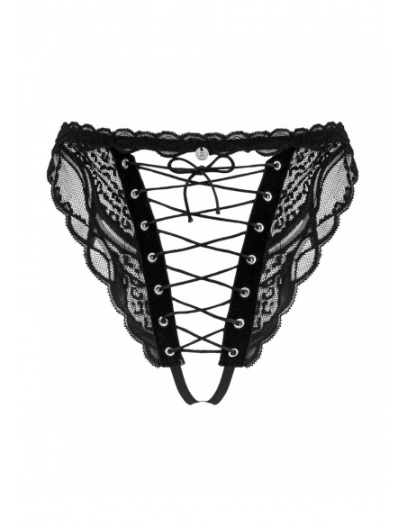 Bielizna-Sedila figi otwarte czarne L/XL - Figi - 7