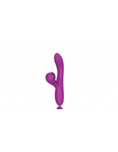 Dual Vibrator with Sucking Function Purple - Wibratory Bezdotykowe - 1 2