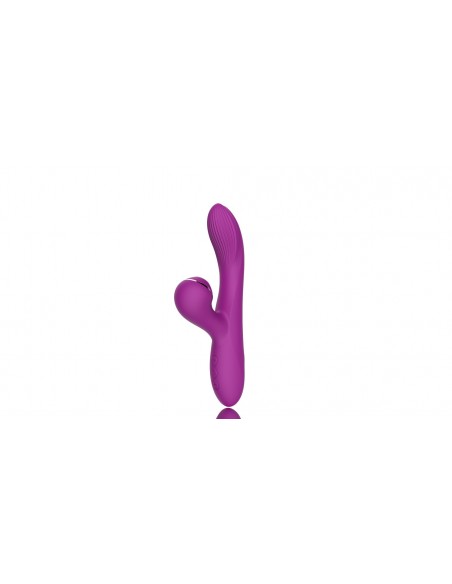 Dual Vibrator with Sucking Function Purple - Wibratory Bezdotykowe - 2