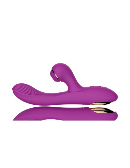 Dual Vibrator with Sucking Function Purple - Wibratory Bezdotykowe - 3