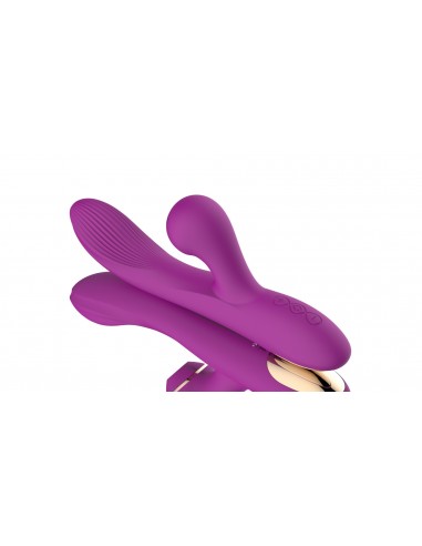 Dual Vibrator with Sucking Function Purple - Wibratory Bezdotykowe - 5